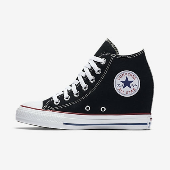 Converse | Shoes | Converse Chuck Taylor All Star Lux Hidden Heel Wedge  Black 54798f Womens 5 | Poshmark